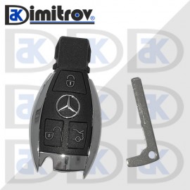 Кутийка ключ 3 бутона Mercedes A-Class B-Class C-Class CL-Class CLK-Class CLS-Class E-Class G-Class GL-Class M-Class R-Class S-Class SL-Class SLK-Class
